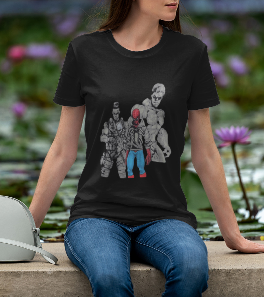 Spider Man The Punisher Hulk Brand New Day Heroes T-Shirt