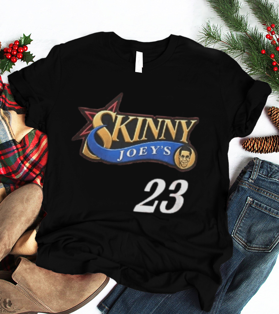 Philadelphia 76ers Skinny Joey's 23 Red Star Blue Ribbon Caricature T-Shirt
