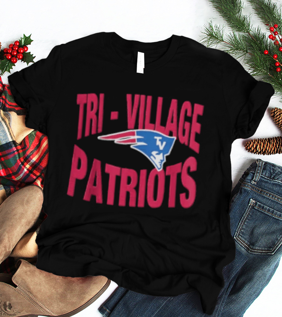 Tri Village Patriots New England Patriots Football 2026 Logo TV T-Shirt