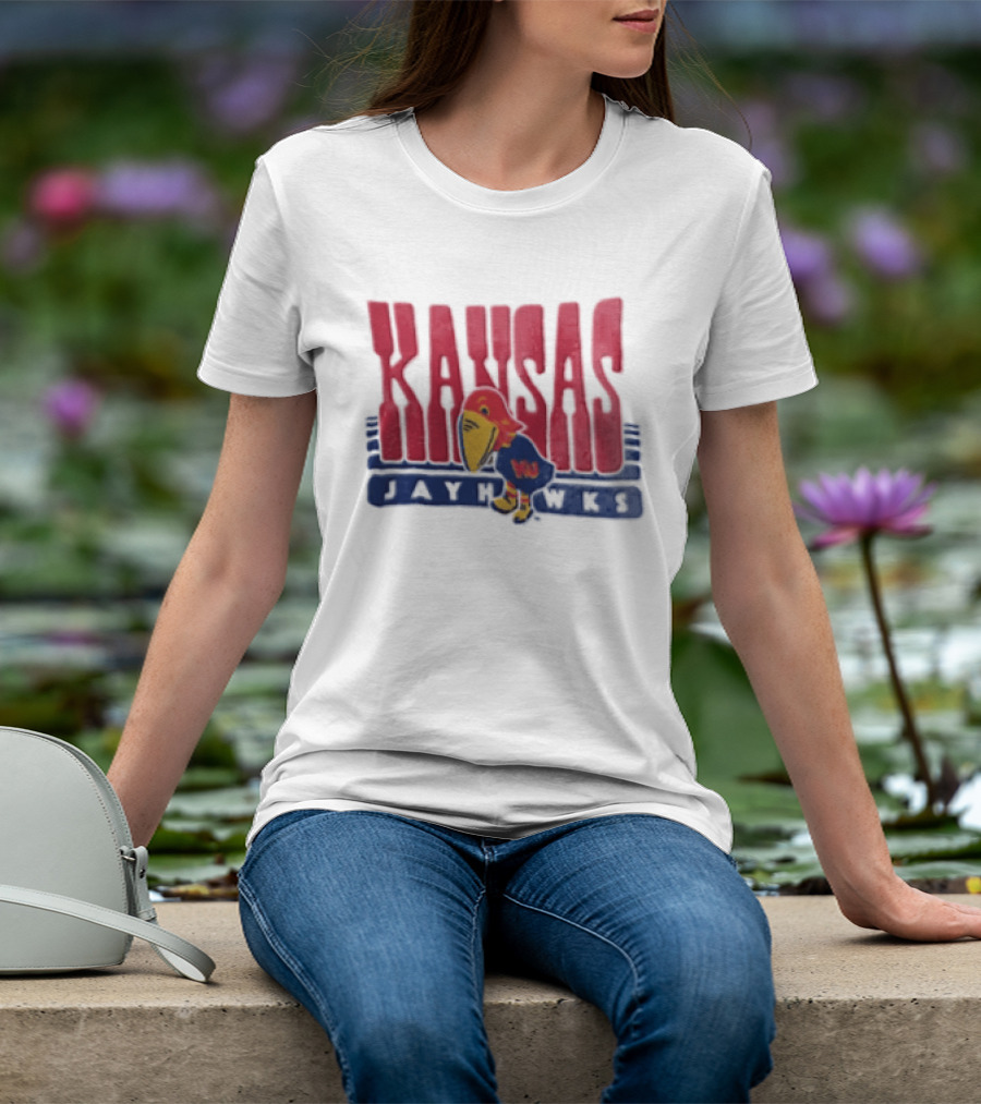 Kansas Jayhawks Big Jay Basketball NBA T-Shirt