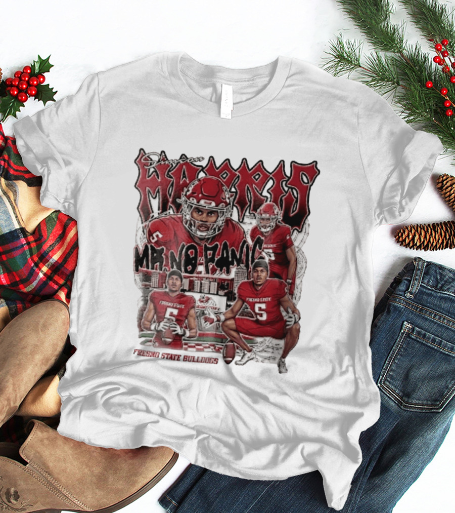 Simeon Harris Mr No Panic Fresno State Bulldogs Football Player Collage T-Shirt