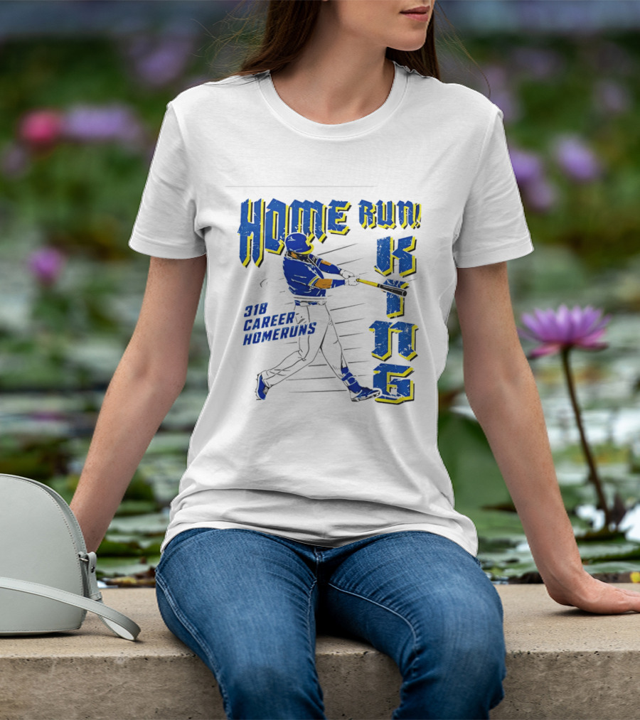 Home Run King 318 Career Homeruns Baseball Player T-Shirt