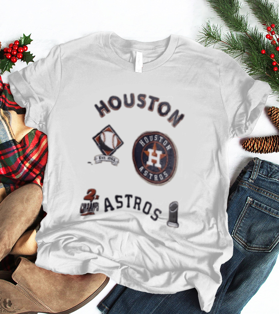 Houston Astros 2x Champs Baseball EST 1962 T-Shirt