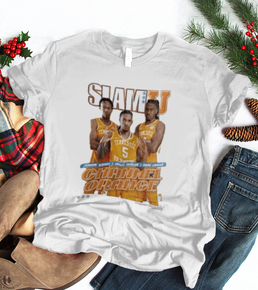 Slam University Tennessee Channel Orange Jordan Gainey Zakai Zeigler Chaz Lanier T-Shirt