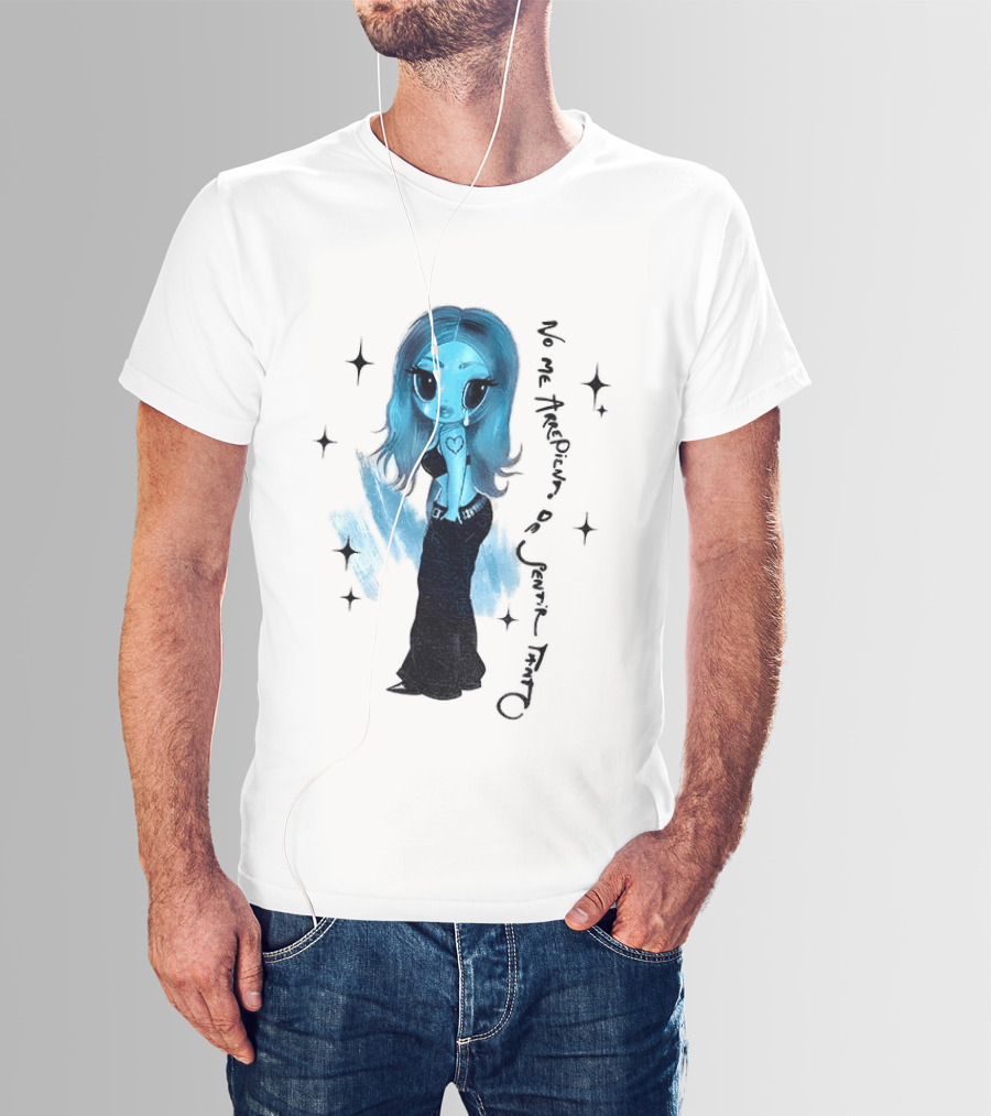 Karol G No Me Arrepiento De Sentir Tanto Blue Cartoon T-Shirt