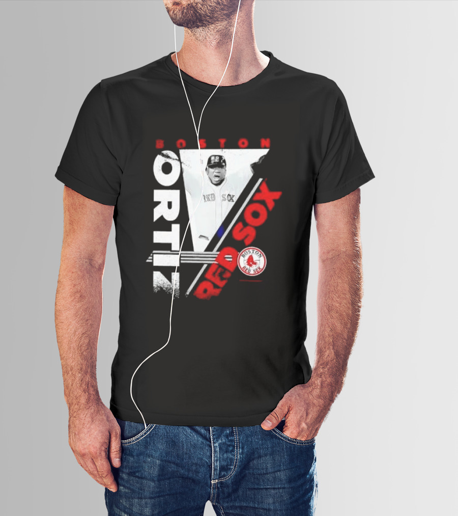David Ortiz Boston Red Sox Celebrating T-Shirt
