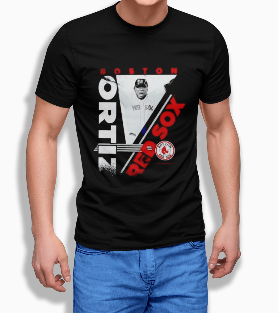 David Ortiz Boston Red Sox Celebrating T-Shirt