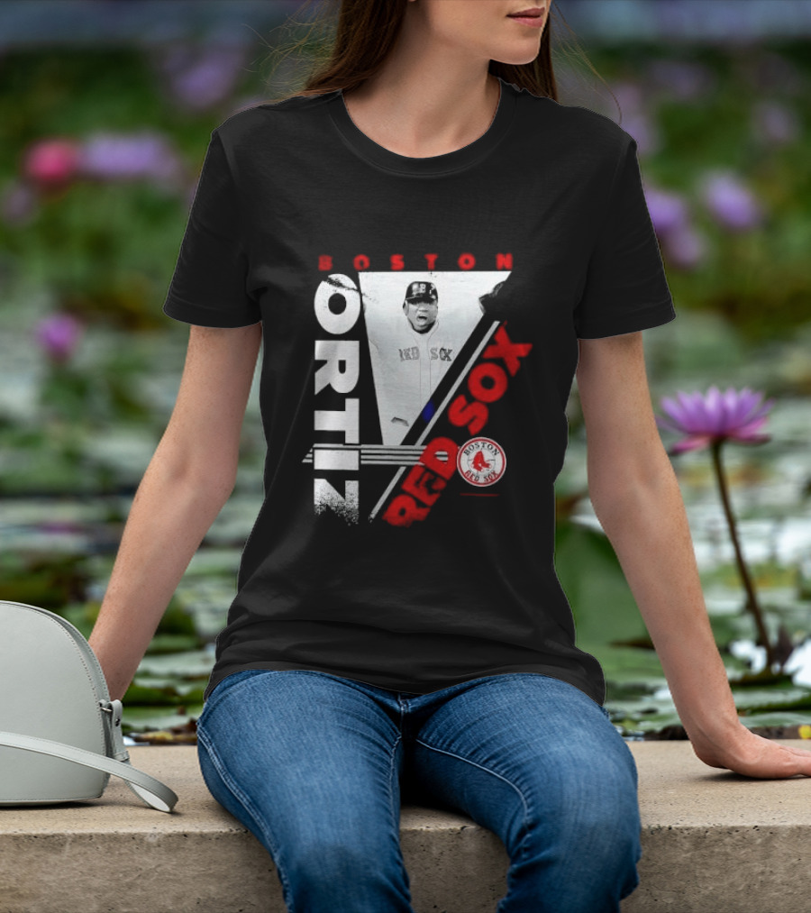 David Ortiz Boston Red Sox Celebrating T-Shirt