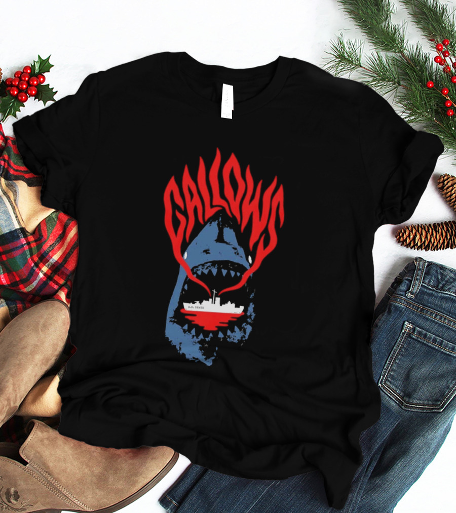 Gallows Shark With Ship Orchestra Of Wolves Collection T-Shirt