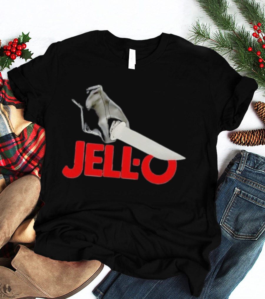 Jello With Gloved Hand Stabbing T-Shirt