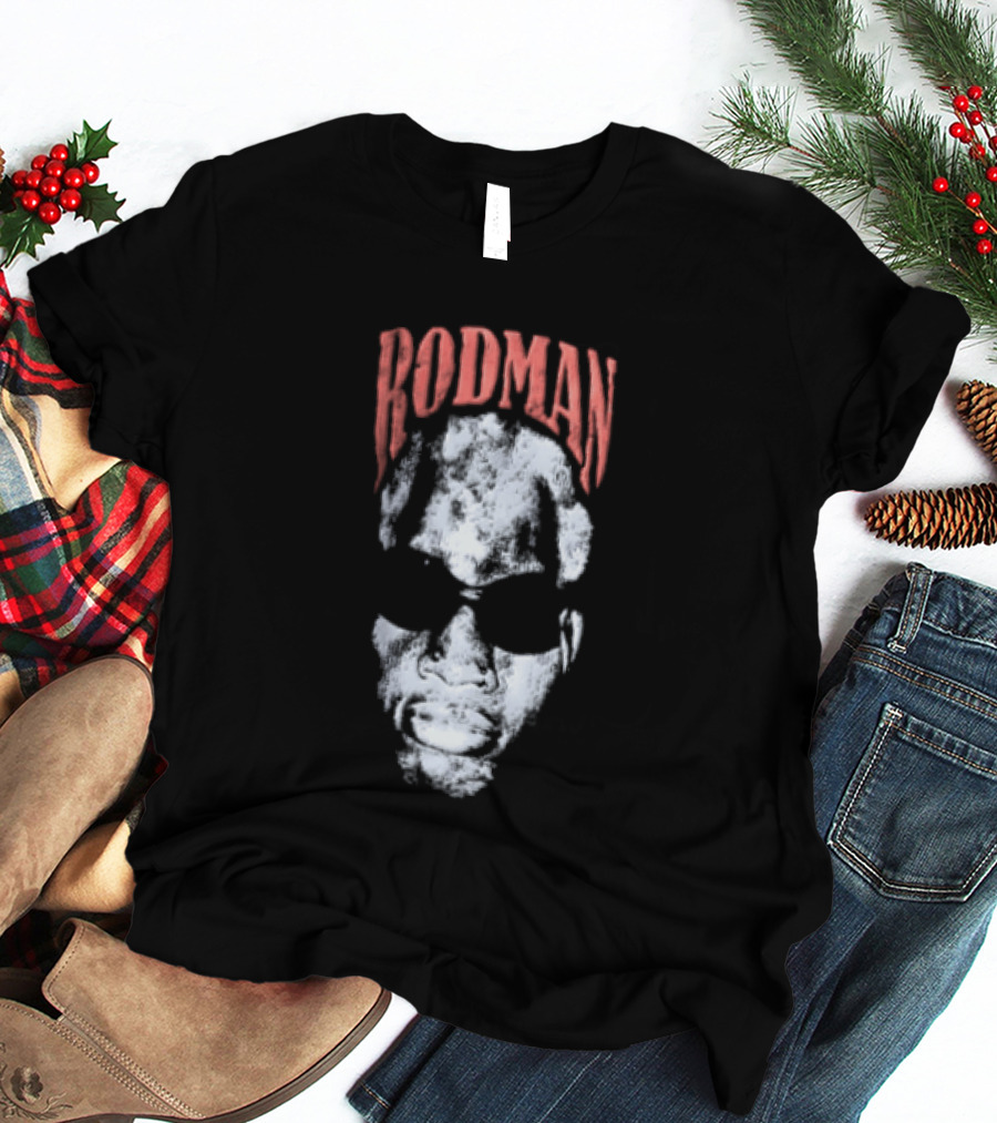 Rodman Glasses Chicago Bulls Basketball T-Shirt