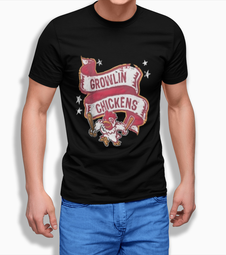 Growlin Chickens Northwest Arkansas Naturals Baseball MiLB Mascot Team Banner T-Shirt