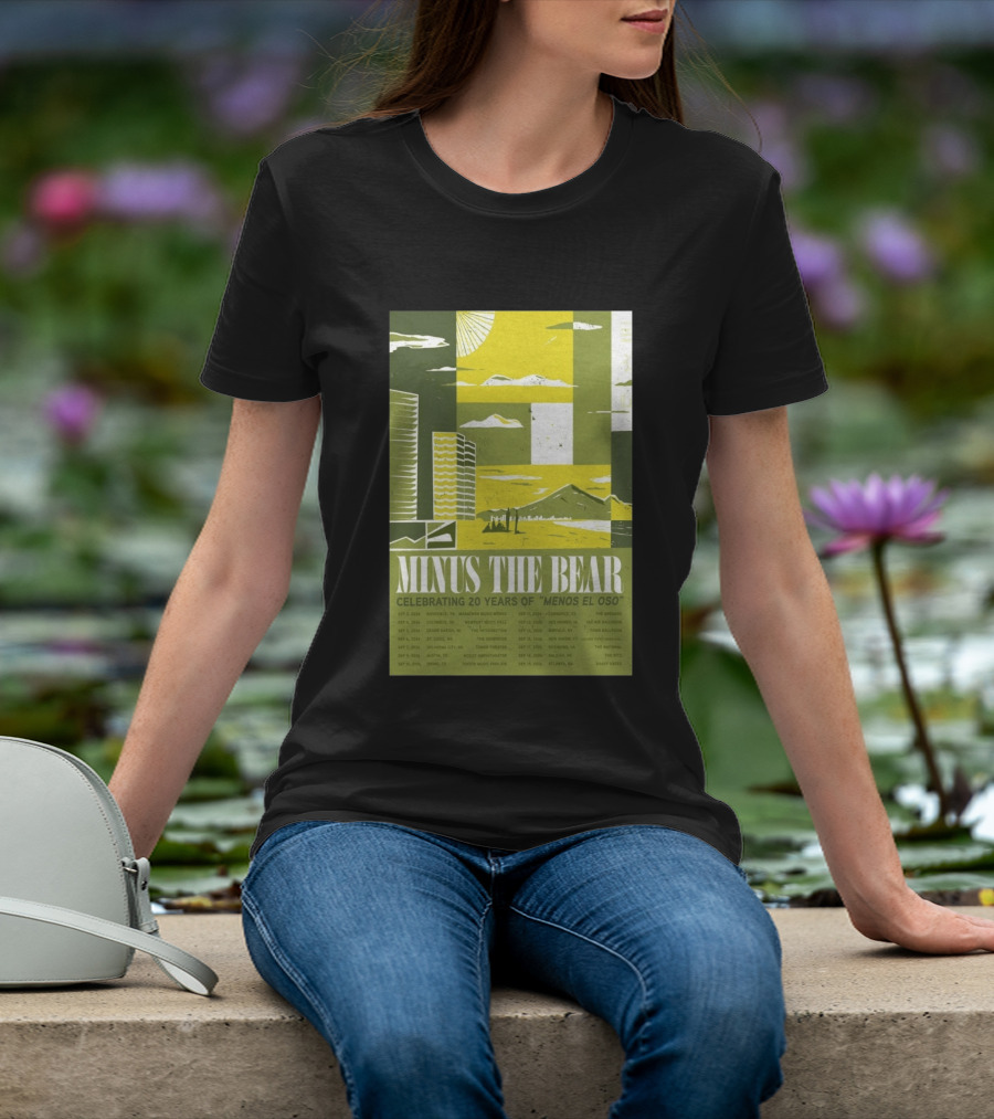 Minus The Bear Celebrating 20 Years Of Menos El Oso 2026 US Tour Dates T-Shirt