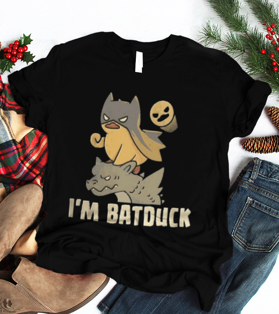 Im Batduck Yellow Duck Mask Gargoyle Spotlight Hero T-Shirt