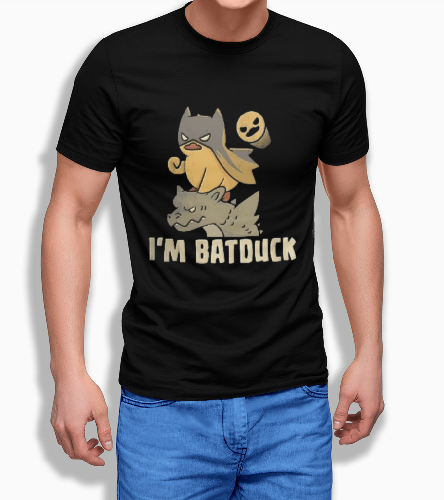 Im Batduck Yellow Duck Mask Gargoyle Spotlight Hero T-Shirt