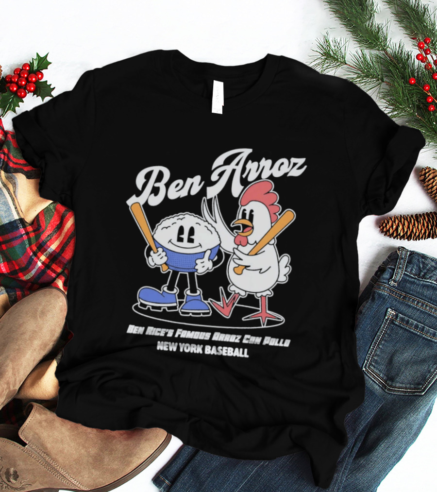 Ben Arroz New York Baseball Ben Rices Friends Arroz Con Pollo T-Shirt