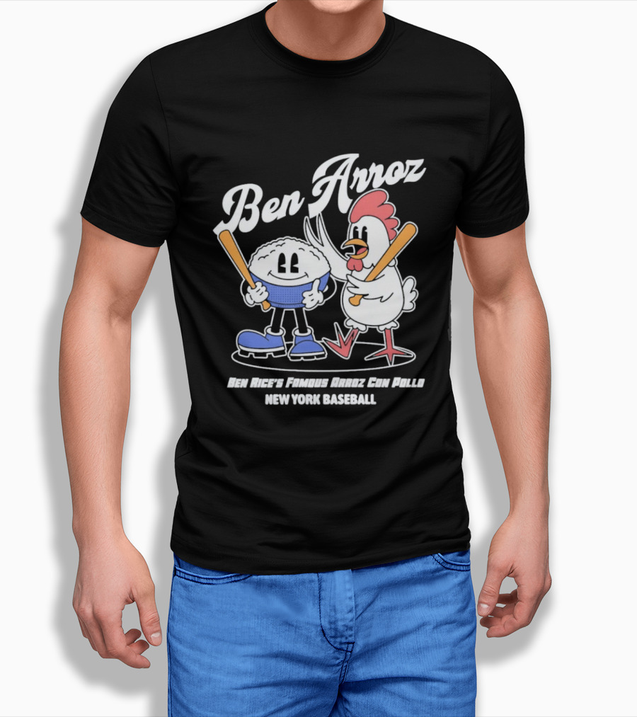 Ben Arroz New York Baseball Ben Rices Friends Arroz Con Pollo T-Shirt