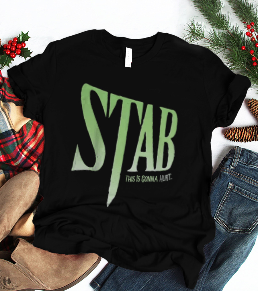 Stab This Is Gonna Hurt Knife Horror Movie T-Shirt