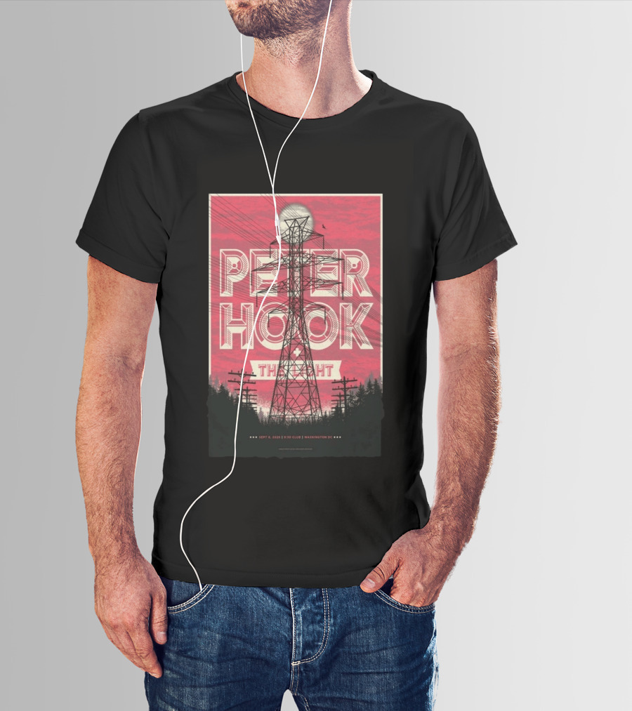 Peter Hook The Light 2026 Washington DC 930 Club Limited Edition T-Shirt