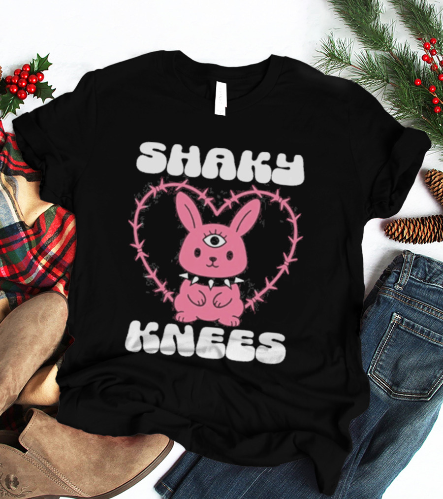 Shaky Knees 2025 Pink Bunny Heart T-Shirt