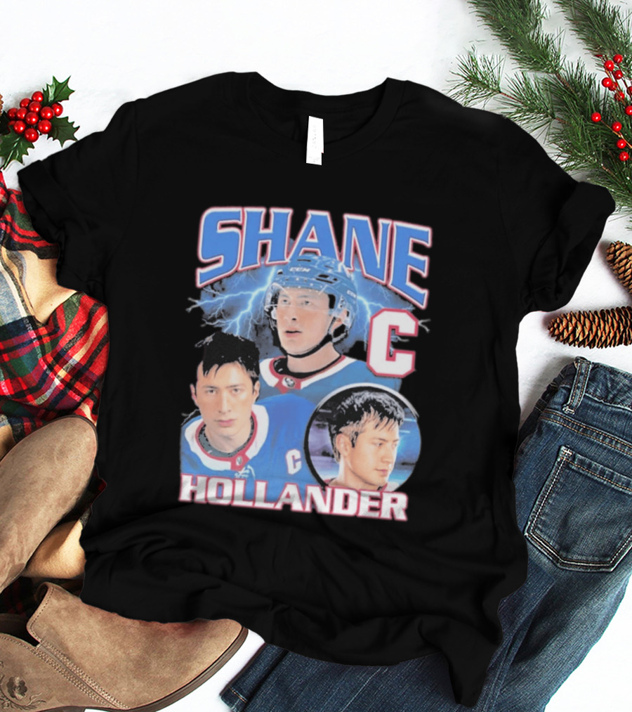 Shane Hollander C Hockey Player Lightning Blue Jersey T-Shirt