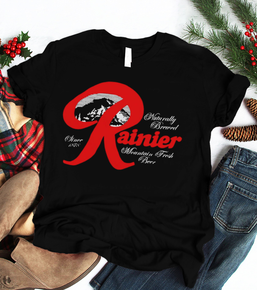 Since 1878 Rainier Naturally Brewed Mountain Fresh Beer T-Shirt