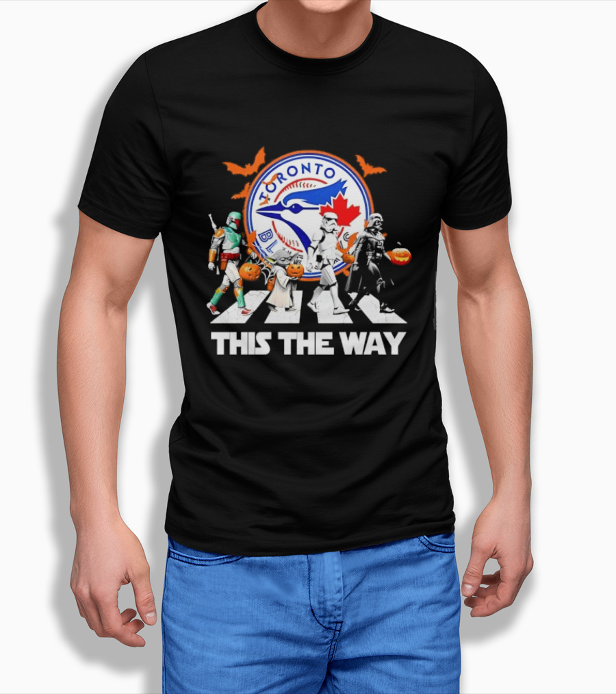 Toronto Blue Jays Star Wars This The Way Halloween Pumpkin Parade T-Shirt