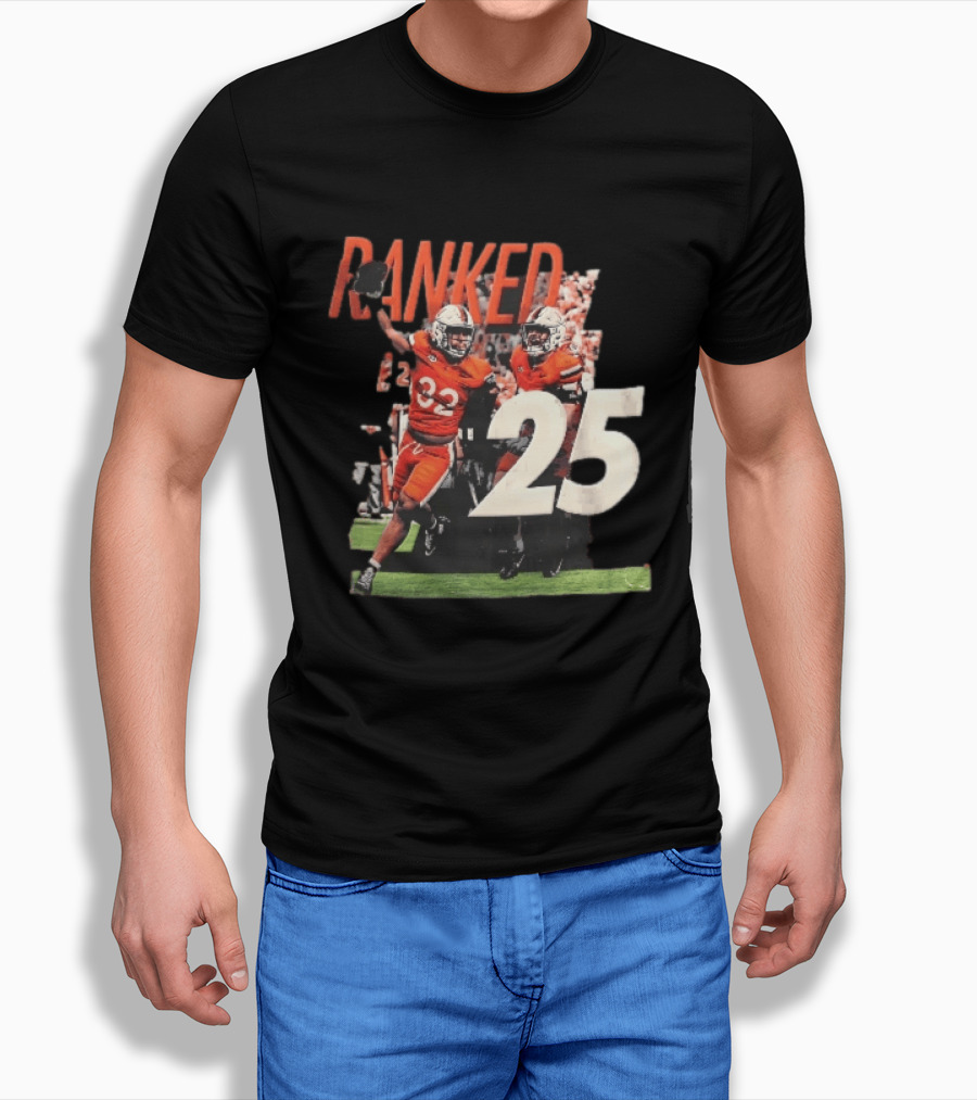Virginia Cavaliers NCAA College Football Ranked 25 Team Players Celebration T-Shirt