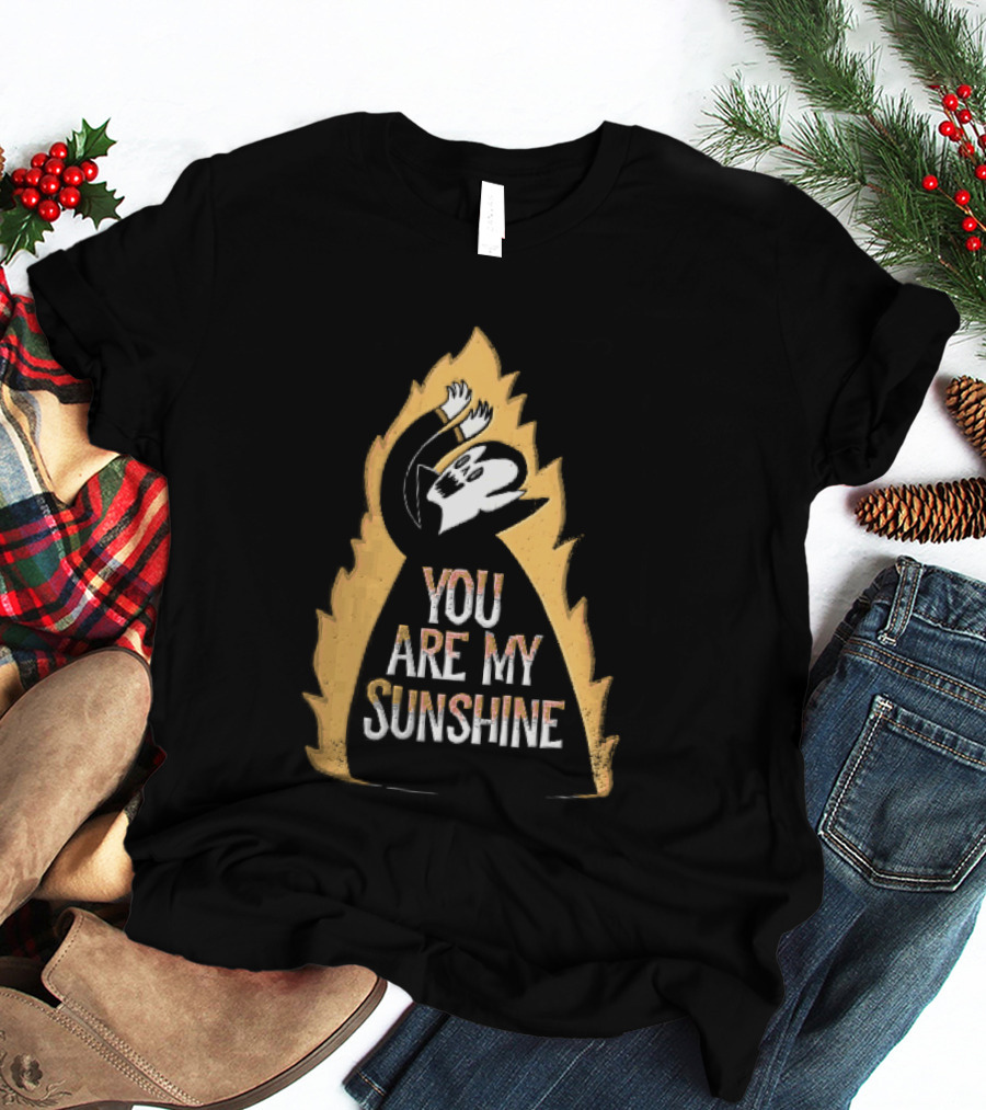 You Are My Sunshine Vampire Flames Distressed T-Shirt