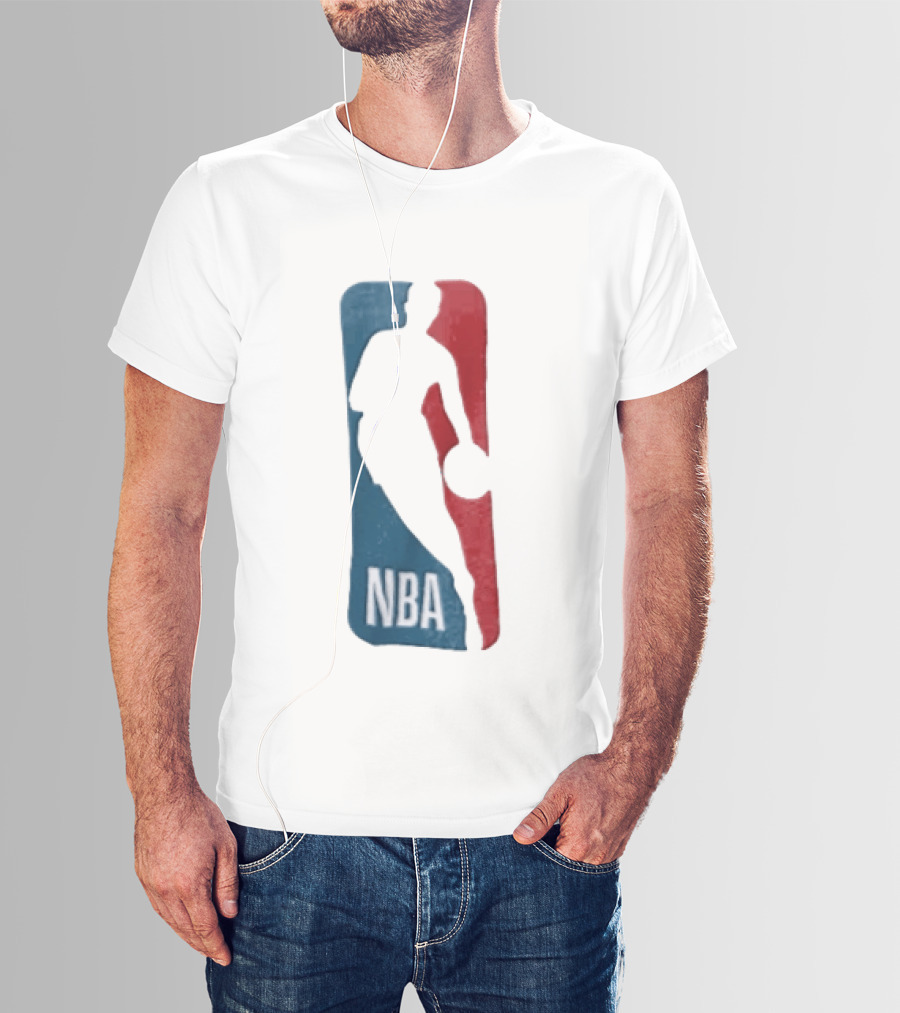 NBA National Basketball Association Blue Red Abstract T-Shirt