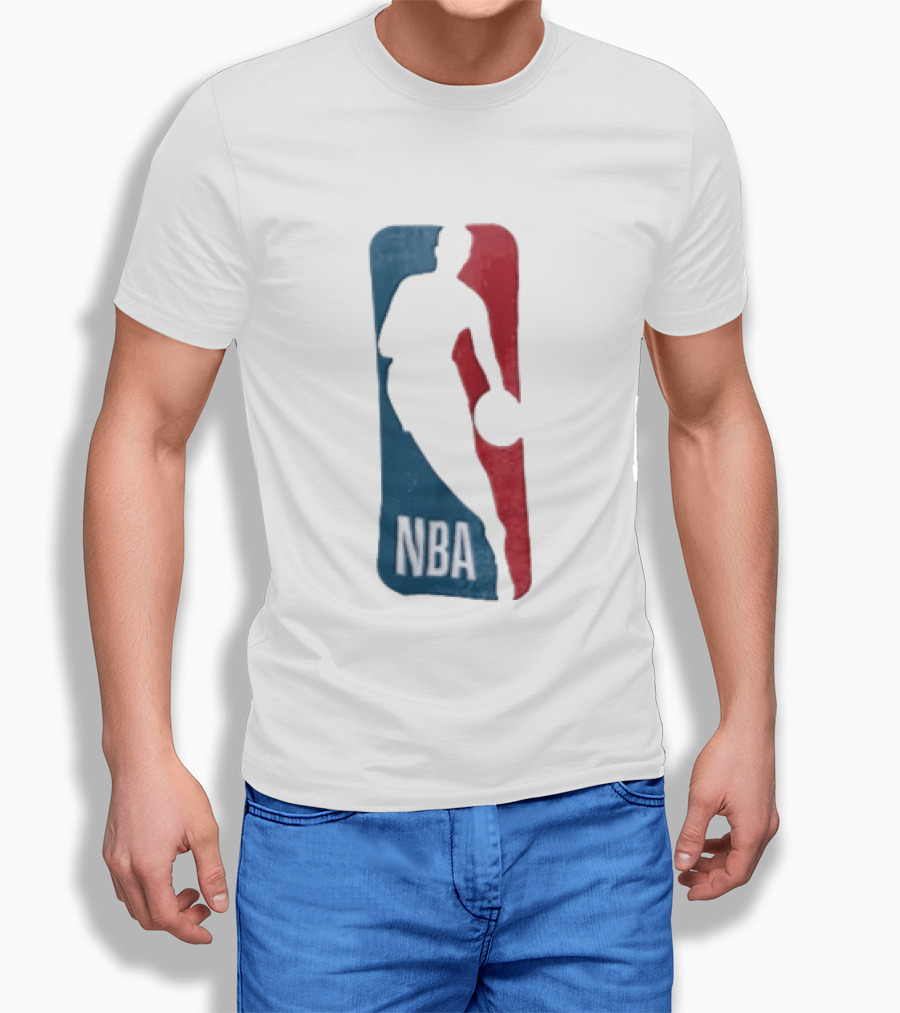 NBA National Basketball Association Blue Red Abstract T-Shirt
