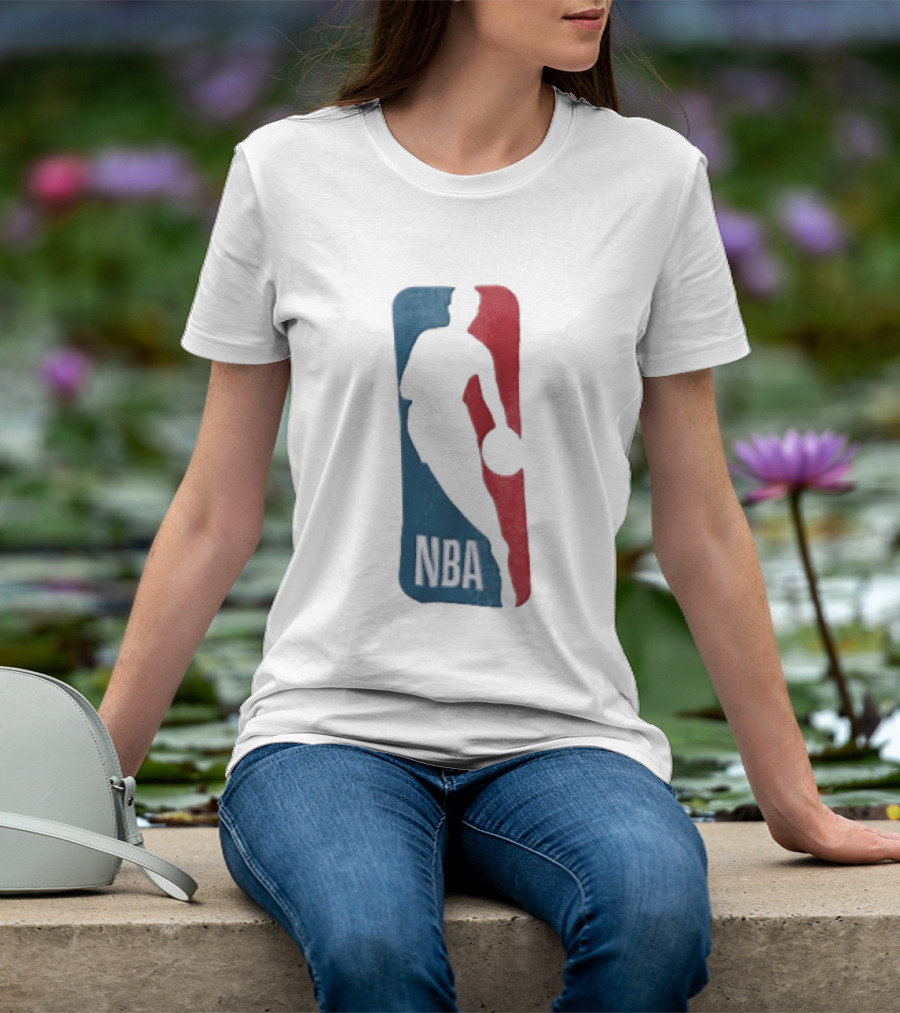 NBA National Basketball Association Blue Red Abstract T-Shirt