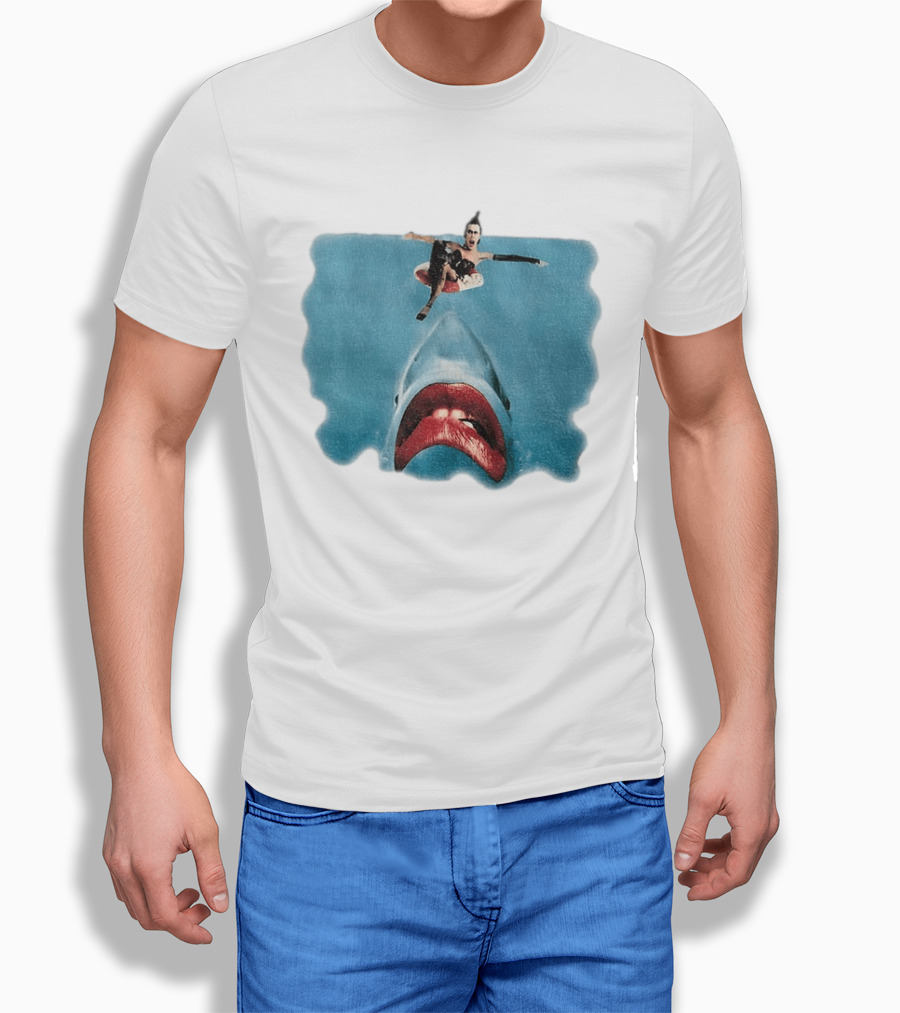 Sharky Horror Picture Show Jaws Mashup Movies T-Shirt