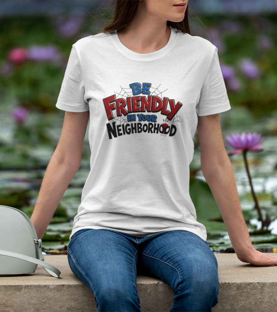 Spider Man Marvel Be Friendly In Your Neighborhood Spidey Webs T-Shirt