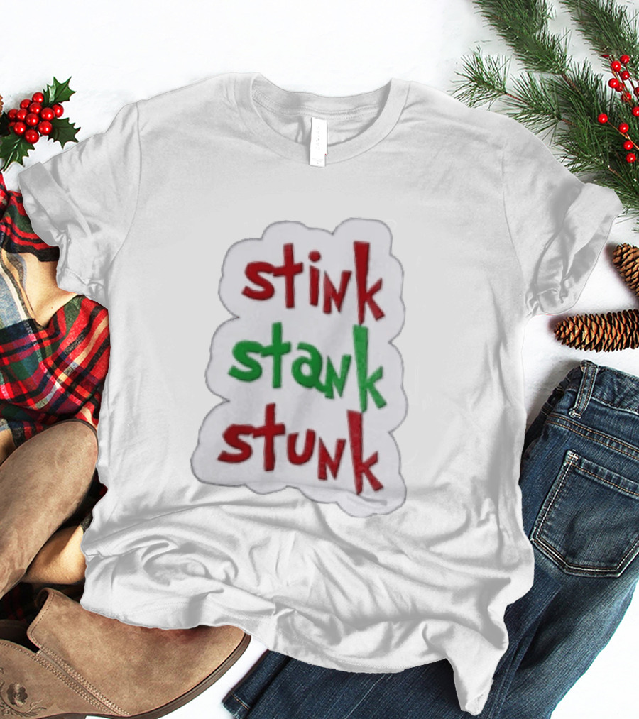 Stink Stank Stunk Red Green Text Dr Seuss Cloud T-Shirt