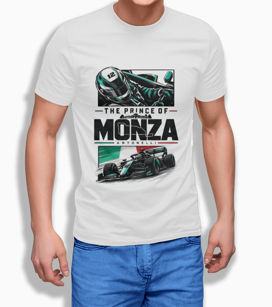 The Prince Of Monza Antonelli Racing Car T-Shirt
