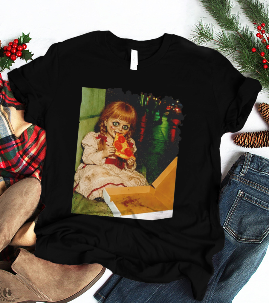 Annabelle Pizza Night Halloween T-Shirt