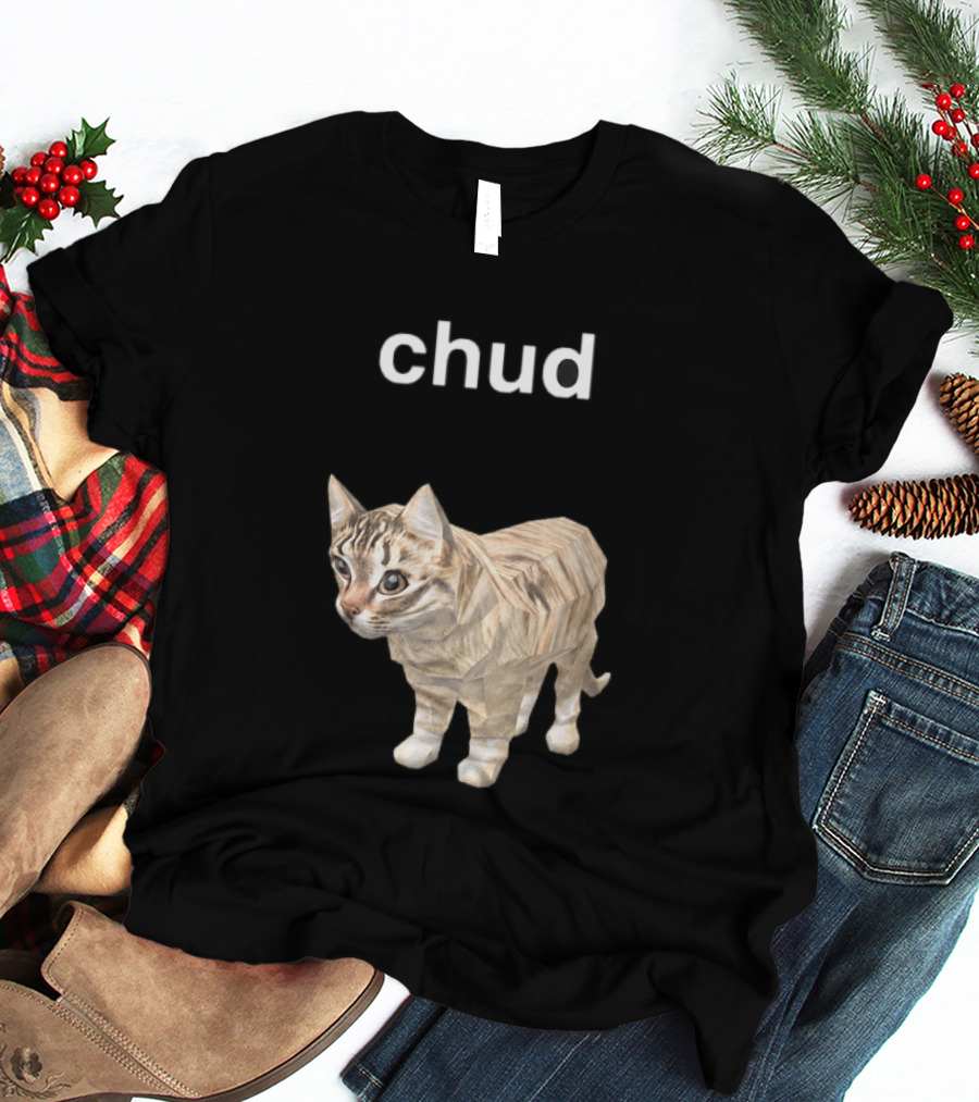 Chud Cat Meme Funny Internet Culture T-Shirt