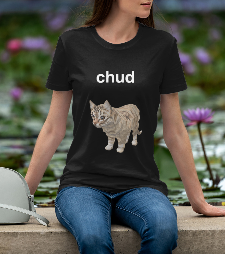 Chud Cat Meme Funny Internet Culture T-Shirt