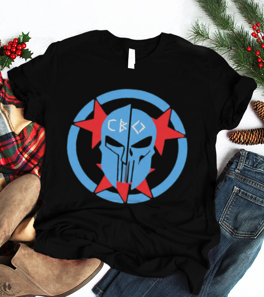 Jeffery Simmons CBO Skull Blue Red Star T-Shirt