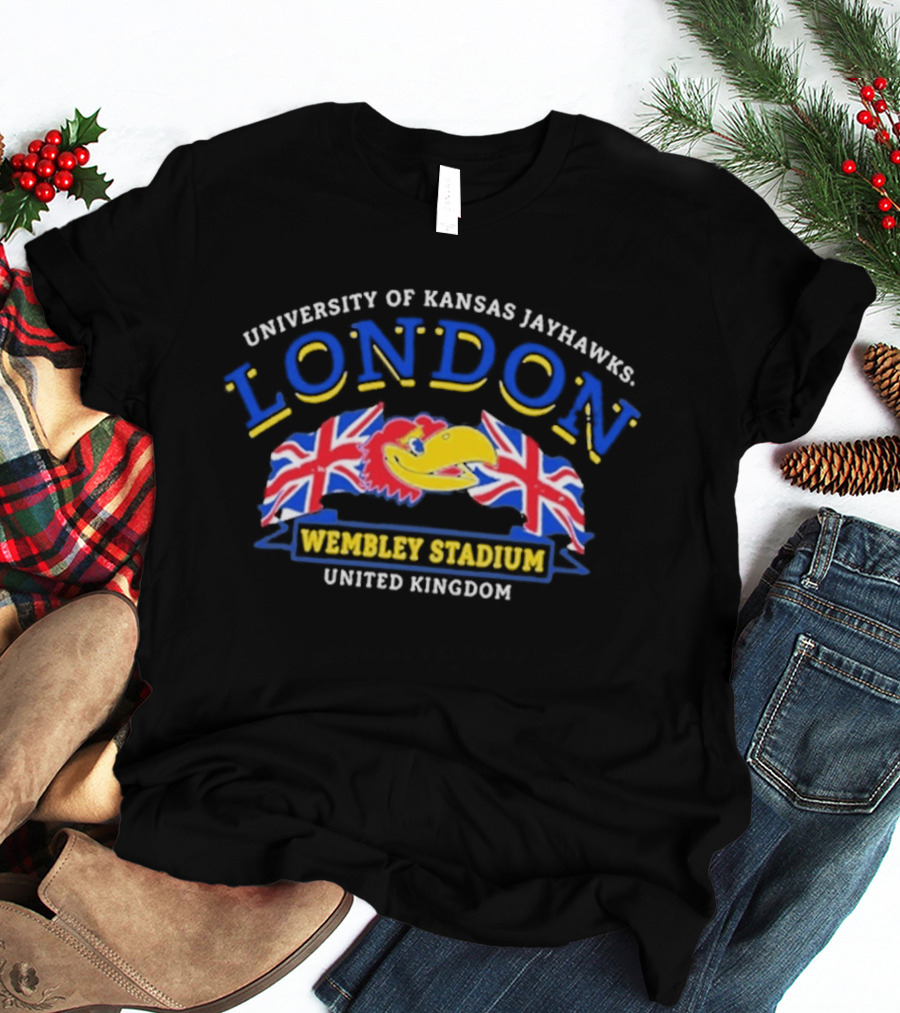 University Of Kansas Jayhawks London Wembley Stadium United Kingdom T-Shirt