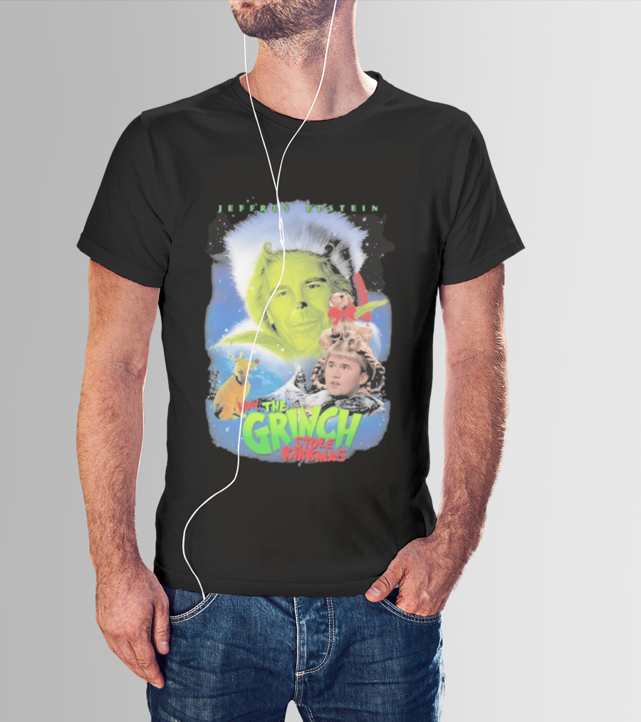 How The Grinch Stole Kirkmas Jeffrey Epstein T-Shirt