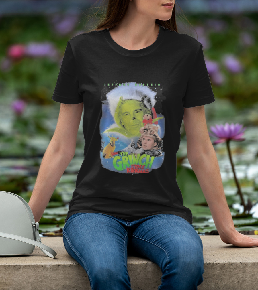 How The Grinch Stole Kirkmas Jeffrey Epstein T-Shirt