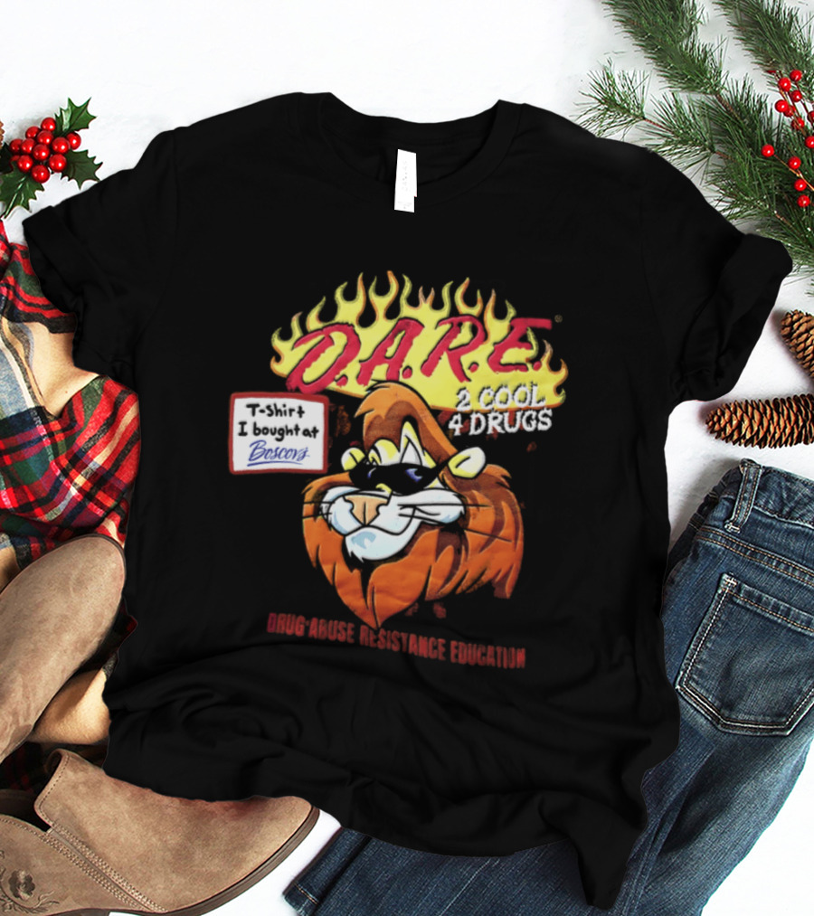 D.A.R.E. Is Cool 4 Drugs Lions Drug Abuse Resistance Education T-Shirt