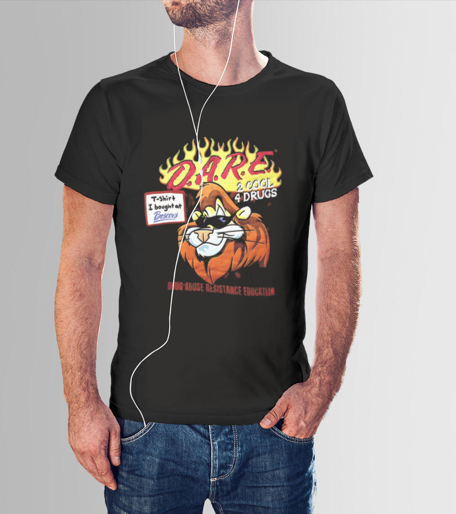 D.A.R.E. Is Cool 4 Drugs Lions Drug Abuse Resistance Education T-Shirt