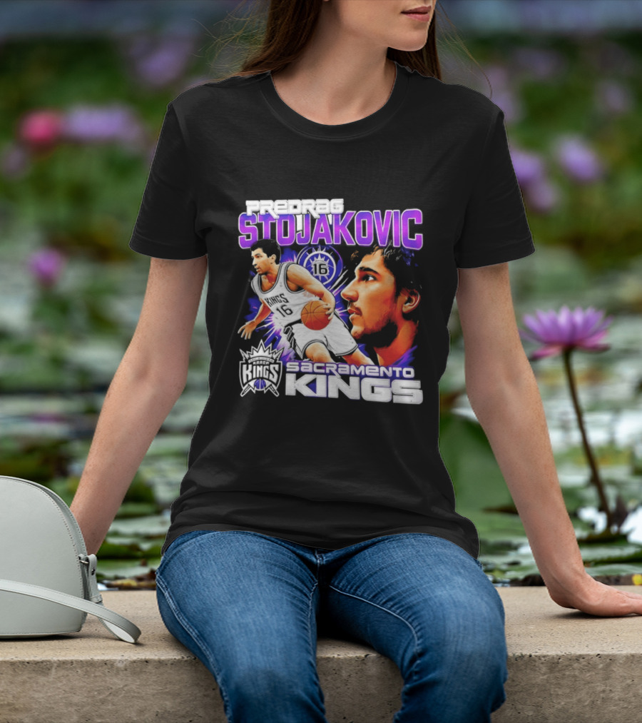 Stojakovic Sacramento Kings Basketball Legend Player NBA T-Shirt