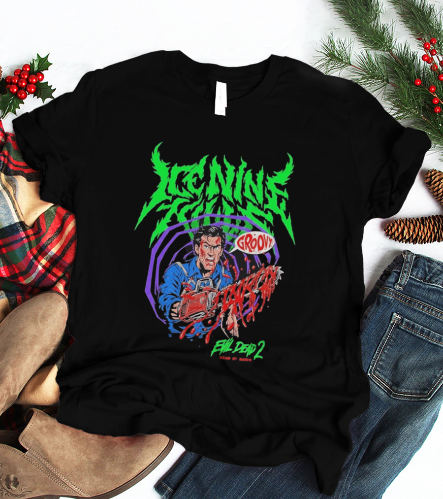 Ice Nine Kills Groovy Evil Dead 2 Blood Guts 2026 T-Shirt