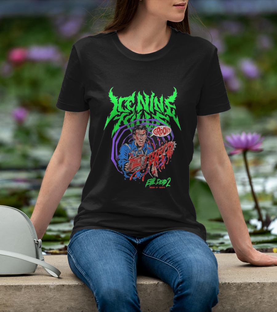 Ice Nine Kills Groovy Evil Dead 2 Blood Guts 2026 T-Shirt
