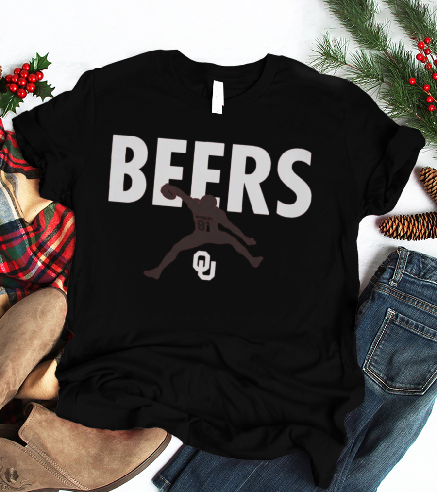 Rocky Beers Hurdle OU Football Leap T-Shirt