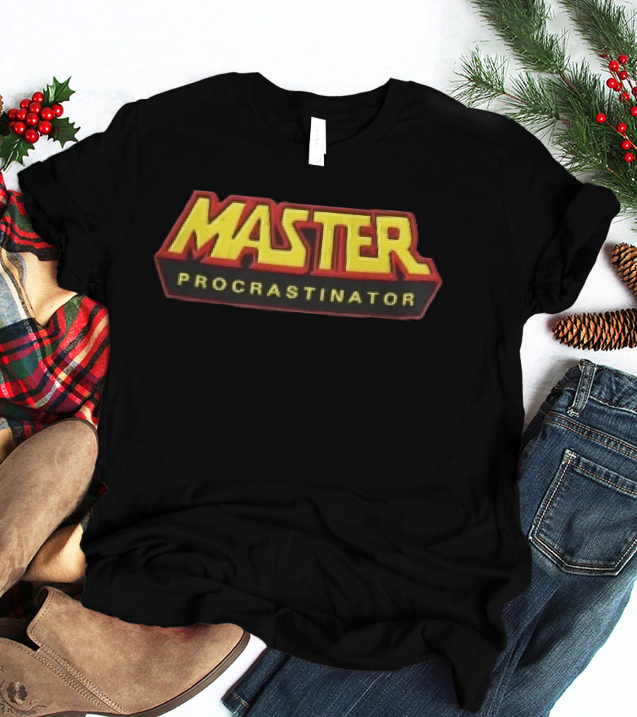 Master Procrastinator Red Yellow Retro Comic T-Shirt